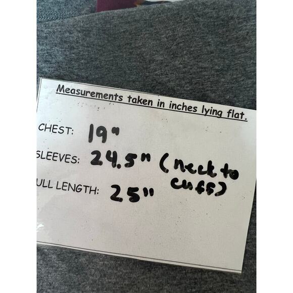 Matilda Jane Gray Times Table Raglan Floral Sleeves V-Neck Long Sleeve Medium - Picture 7 of 8